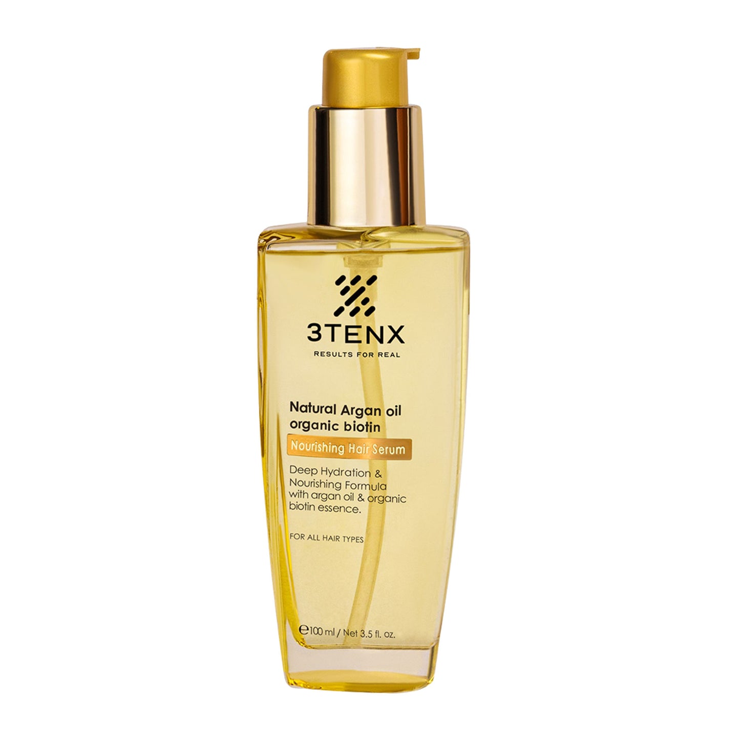 3TENX Nourishing Hair Serum for Dry & Frizzy Hair with Heat Protection
