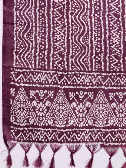 Indyancart VA Women'sFloral Embroidered Gotta Patti Kurta with Trousers & With Dupatta