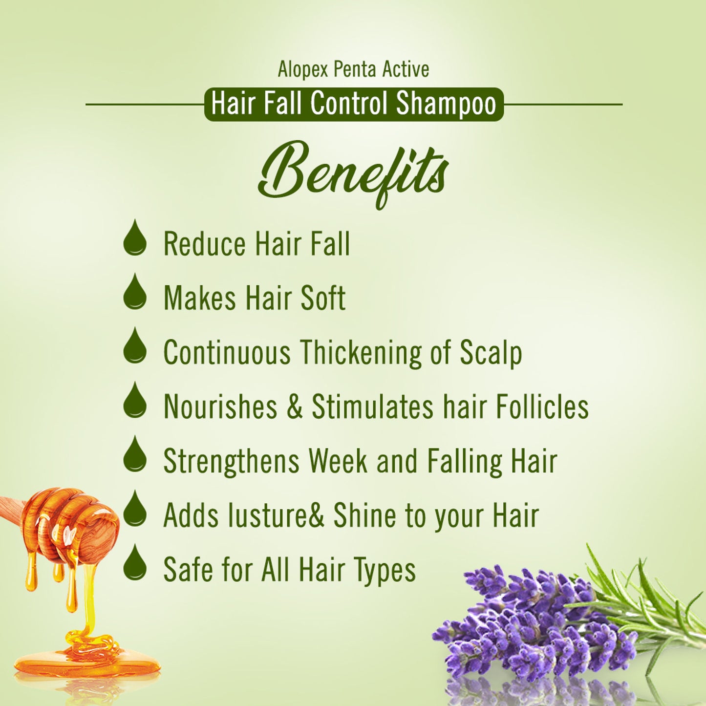 Keya Seth Aromatherapy, Alopex Penta Active Hair Fall Control Shampoo For Men & Women
