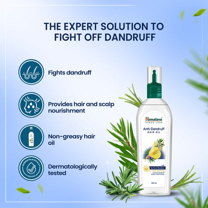 Himalaya Anti-Dandruff Hair Oil With Tea Tree Oil, Neem & Rosemary