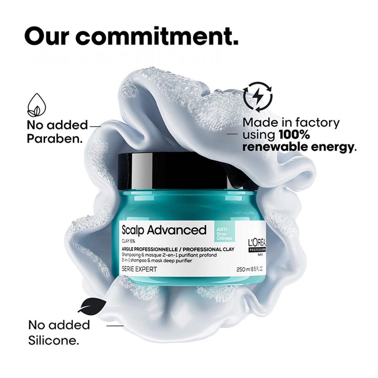 L’Oréal Professionnel Scalp Advanced Anti-Oiliness 2-In-1 Shampoo & Mask for Very Oily Scalp