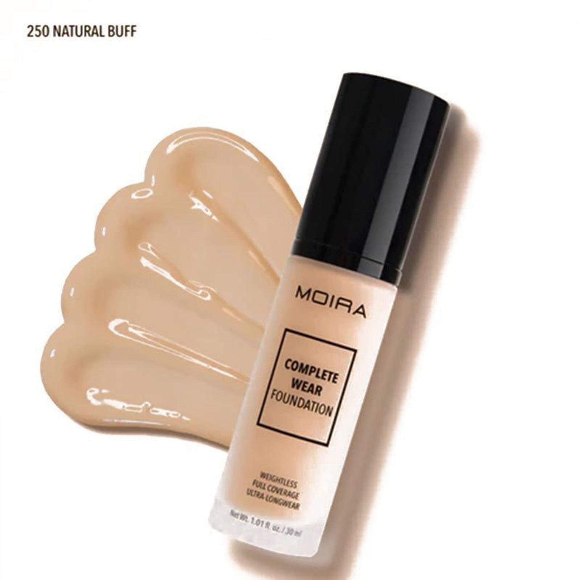 Moira Complete Wear Foundation - 250 Natural Buff