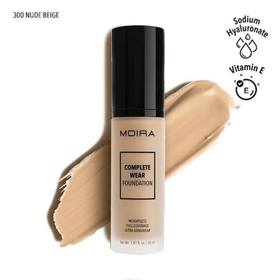 Moira Complete Wear Foundation - 300 Nude Beige