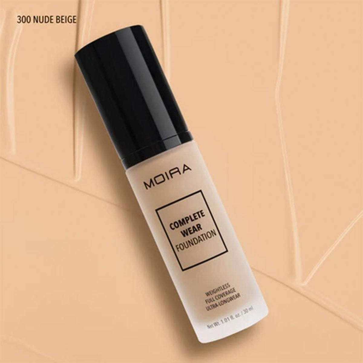 Moira Complete Wear Foundation - 300 Nude Beige