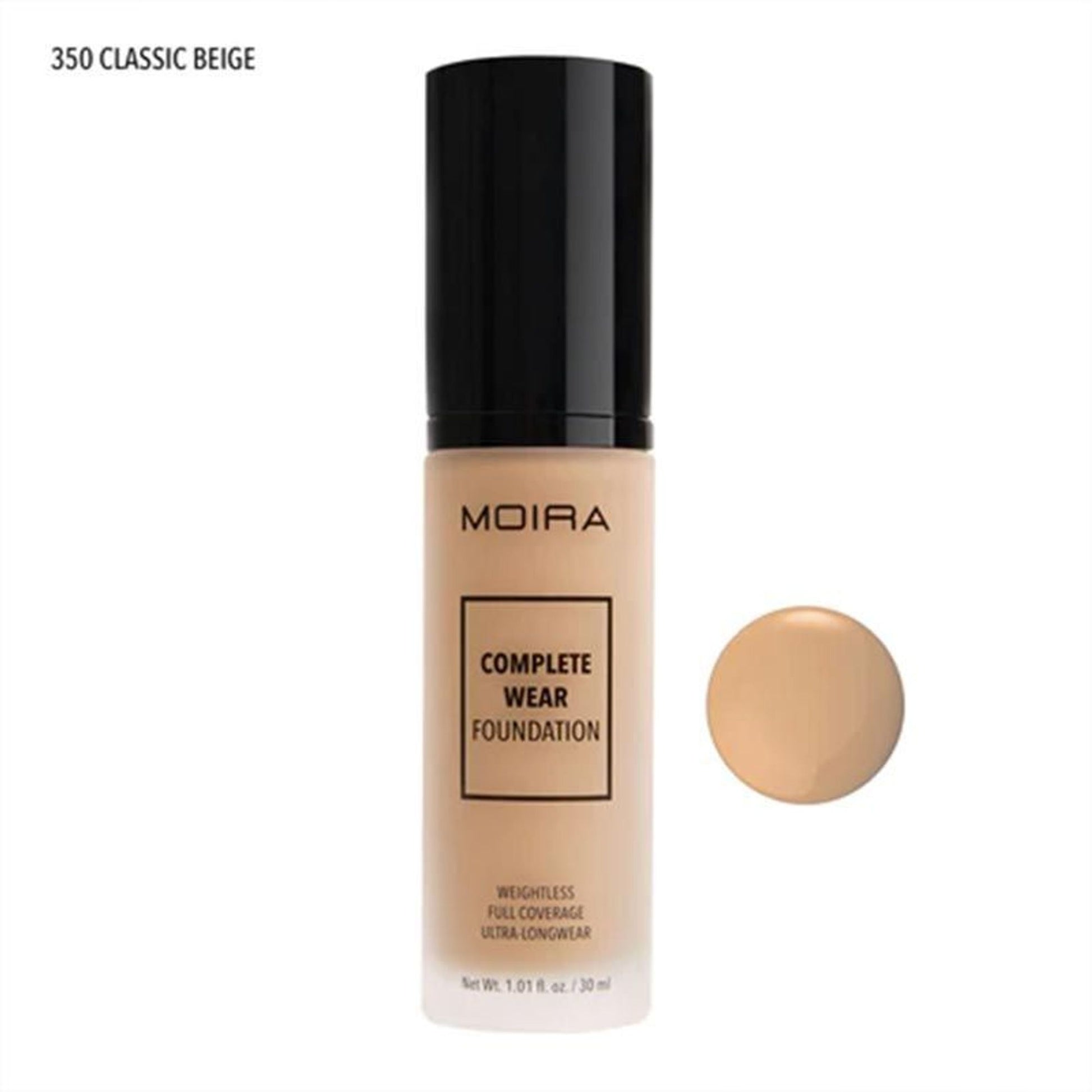 Moira Complete Wear Foundation - 350 Classic Beige