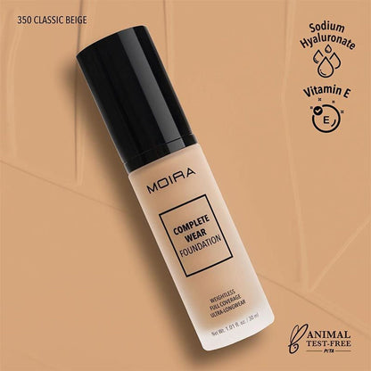 Moira Complete Wear Foundation - 350 Classic Beige