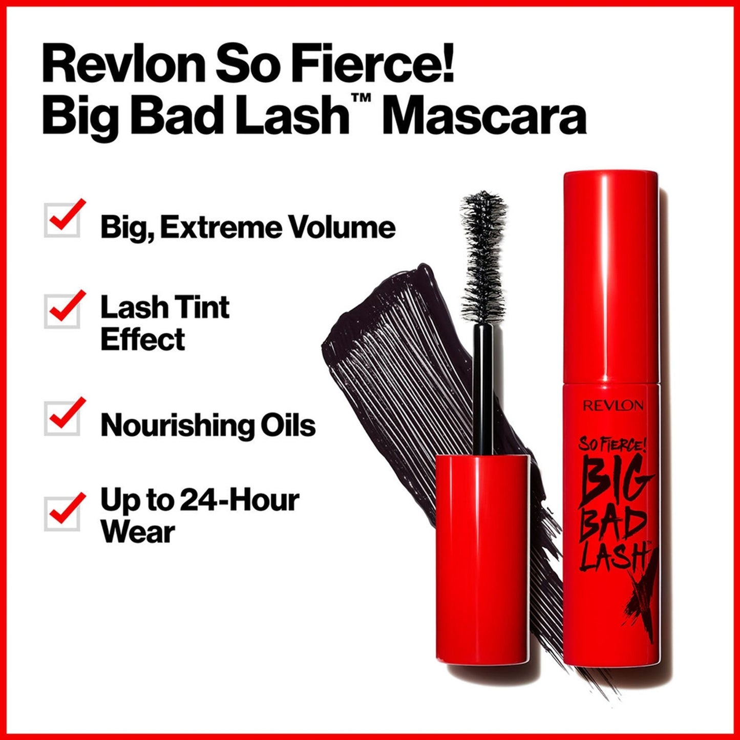 Revlon So Firece! Big Bad Lash Mascara - Blackest Black