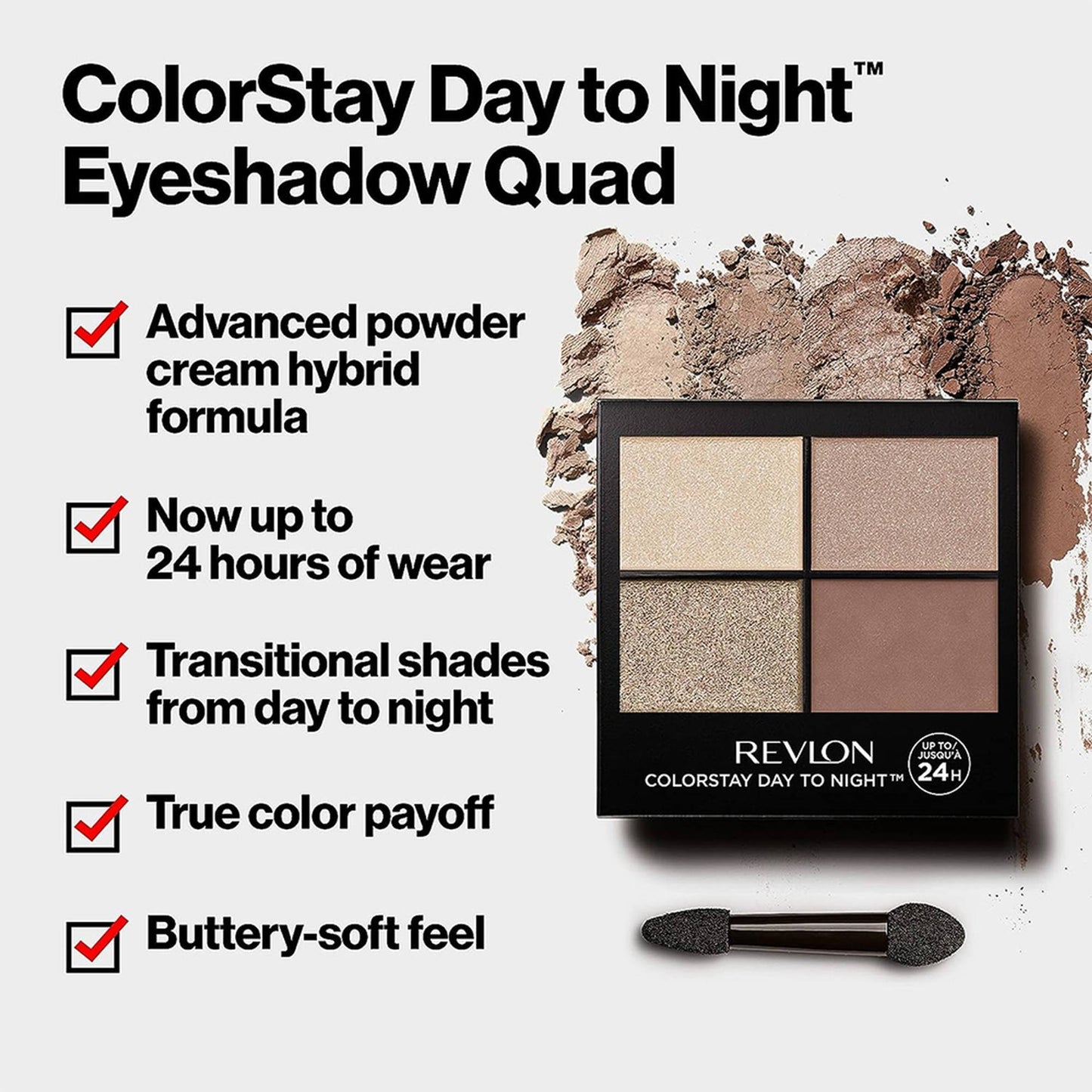 Revlon ColorStay Day to Night Quad Eyeshadow Palette - Decadant