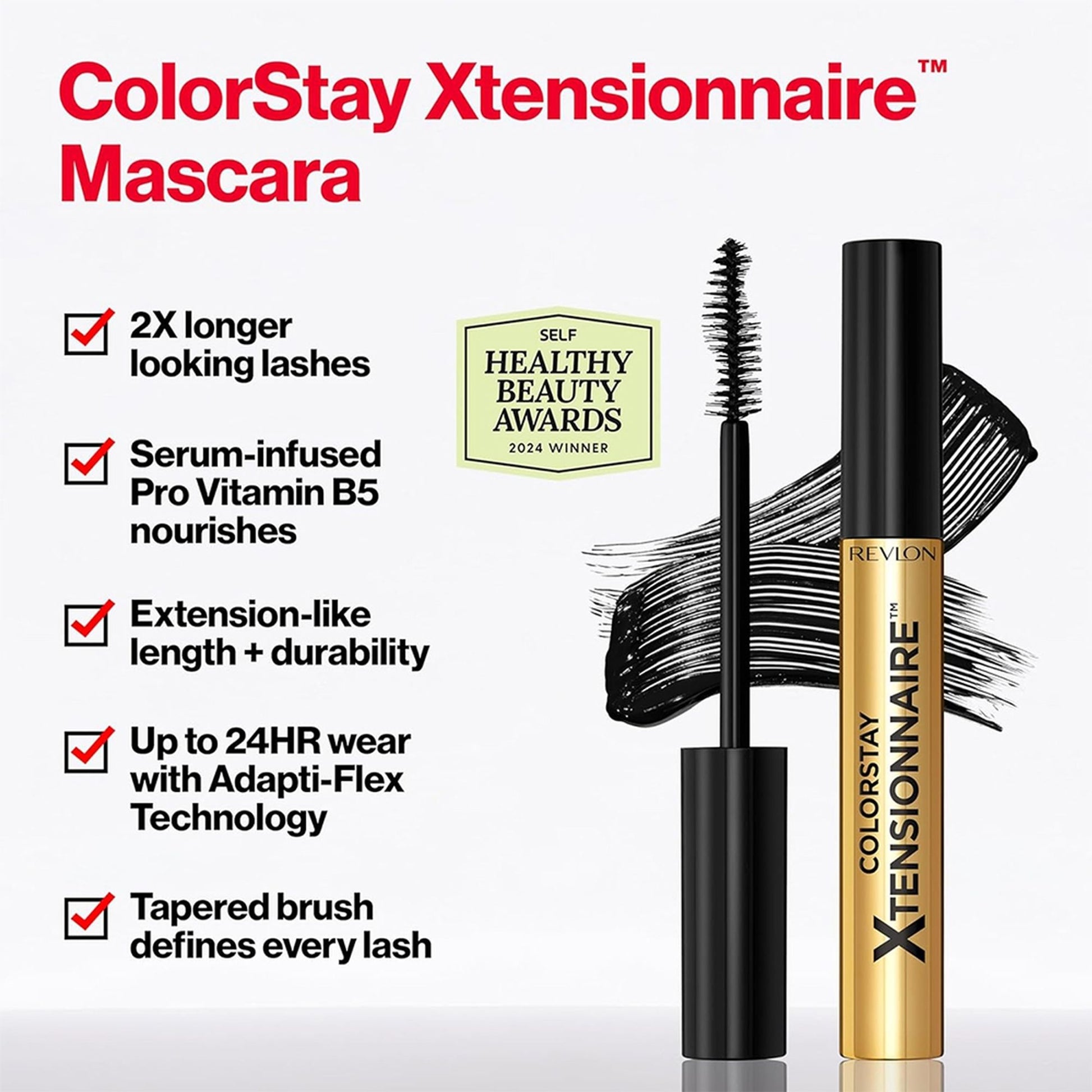 Revlon Colorstay Xtensionnaire Lengthening and Long Lasting Black Mascara