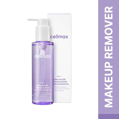 Celimax Derma Nature Fresh Jojoba Cleansing Oil, Removes Makeup, Blackheads, Excess Sebum