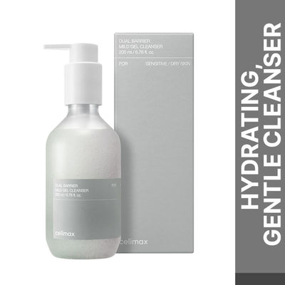 Celimax Dual Barrier Mild Gel Cleanser, Calms, Hydrates, and Gently Cleanses Skin