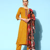 Indyancart VA Women's Ethnic Motifs Silk Blend Hyper Texture Kurta Set