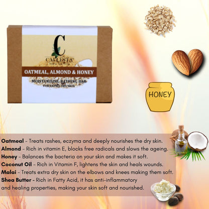 Callesta Oatmeal, Almond And Honey Handmade Soap