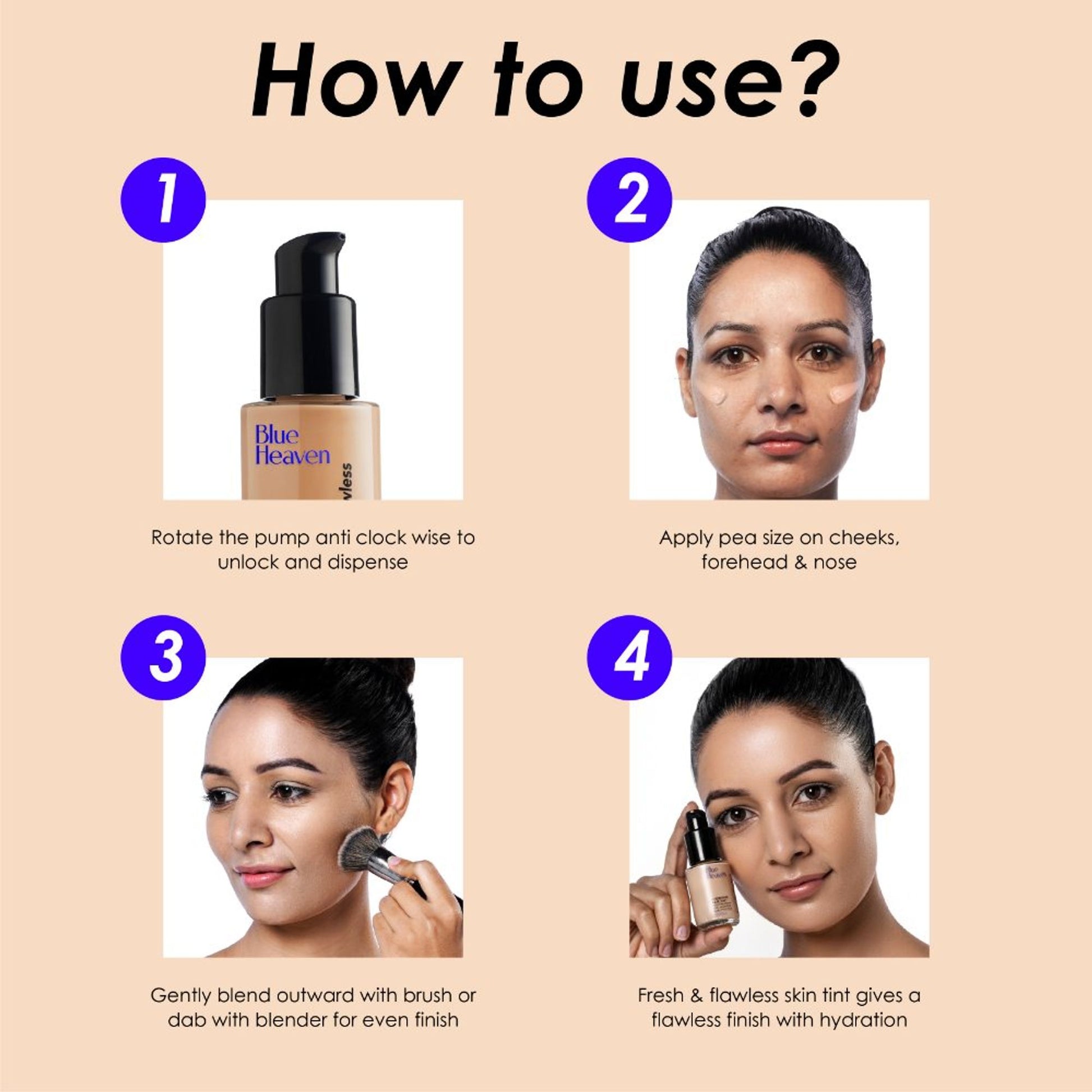 Blue Heaven Fresh & Flawless Hydrating Skin Tint - Natural