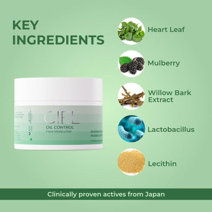 Ciel Oil Control Hydrating Face Moisturizer Which Reduces Acne & Blemishes