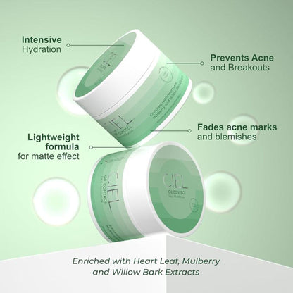 Ciel Oil Control Hydrating Face Moisturizer Which Reduces Acne & Blemishes