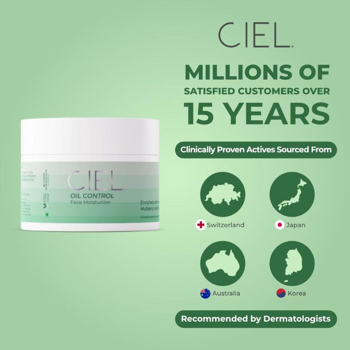 Ciel Oil Control Hydrating Face Moisturizer Which Reduces Acne & Blemishes