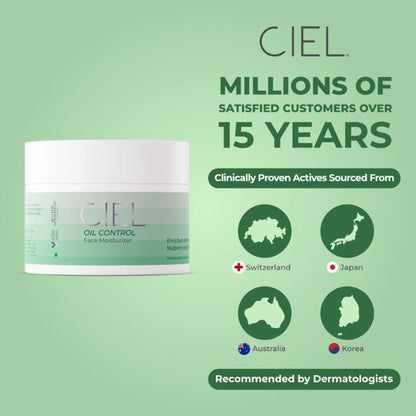 Ciel Oil Control Hydrating Face Moisturizer Which Reduces Acne & Blemishes