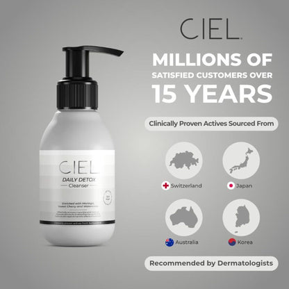 Ciel Daily Detox Gentle Cleanser - Sulphate Free, Removes Makeup, Softens & Detoxifies