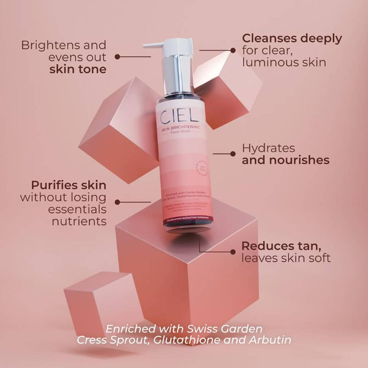 Ciel Skin Brightening Face Wash with Vitamin C