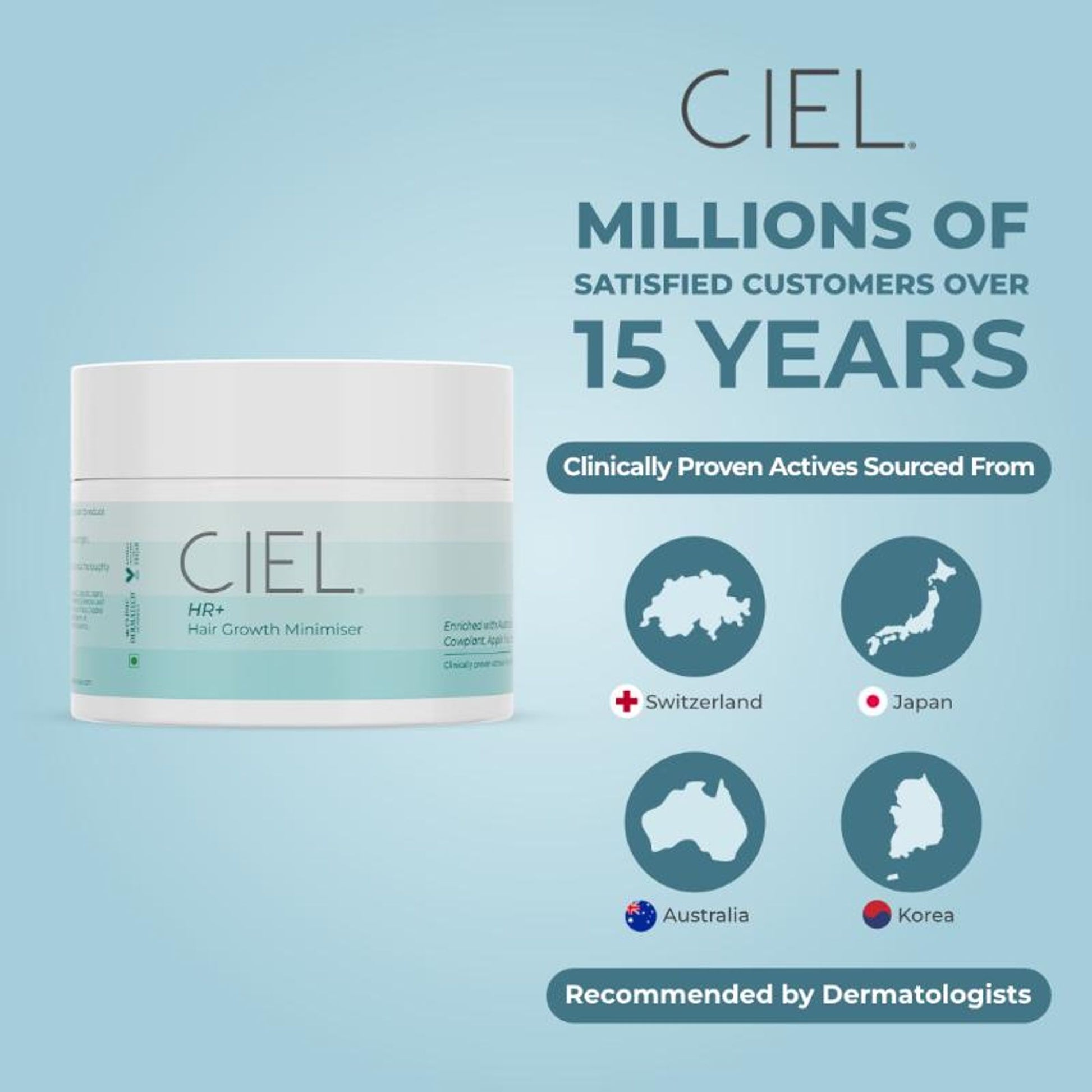 Ciel HR+ Hair Growth Minimiser Cream