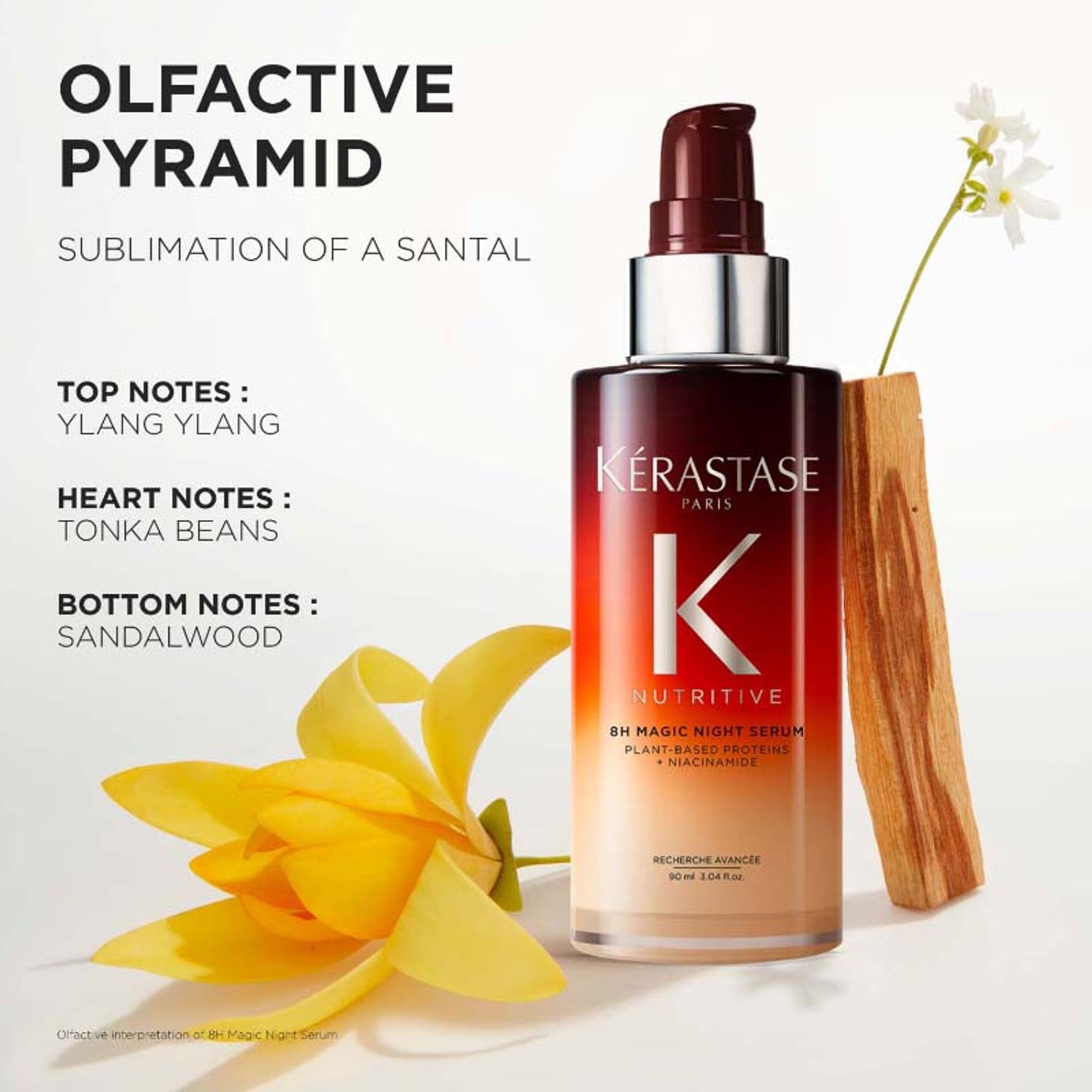 Kerastase Nutritive 8H Magic Night Hair Serum, Overnight leave-in serum, enriched with Niacinamide