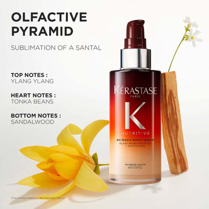 Kerastase Nutritive 8H Magic Night Hair Serum, Overnight leave-in serum, enriched with Niacinamide