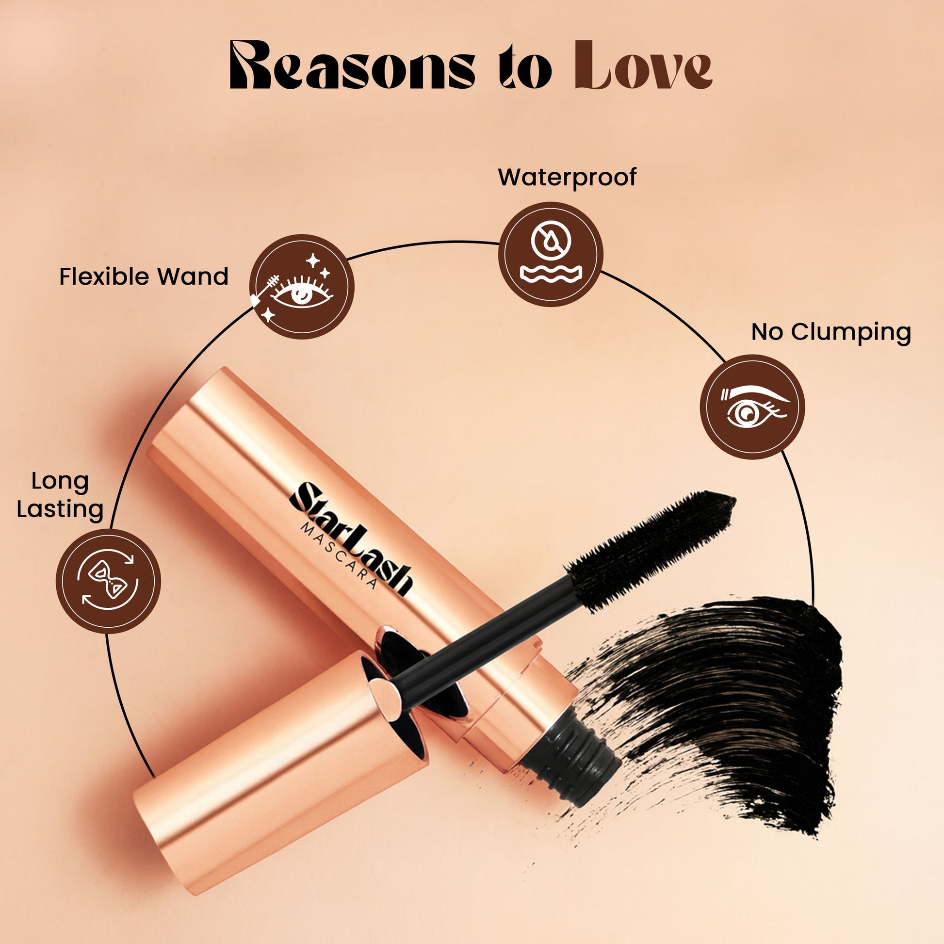 GLAM21 Star Lash Waterproof Mascara - Black