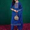 Dhiyona SN Women's Sequin Embroidered Straight Kurta & Trouser With Dupatta