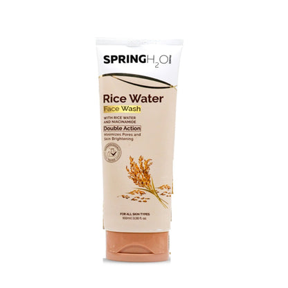 Spring H2O Rice Water Face Wash Minimizes Pores & Skin Brightening with Rice Water & Honey