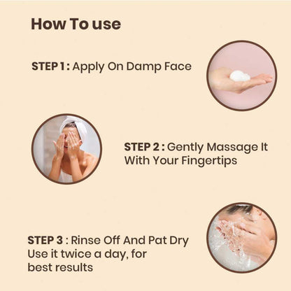 Spring H2O Rice Water Face Wash Minimizes Pores & Skin Brightening with Rice Water & Honey