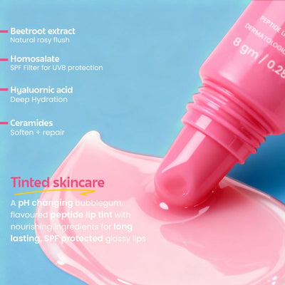 Rivona Naturals Glossy Finish 4-In-1 Tinted Lip Balm - Bubblegum