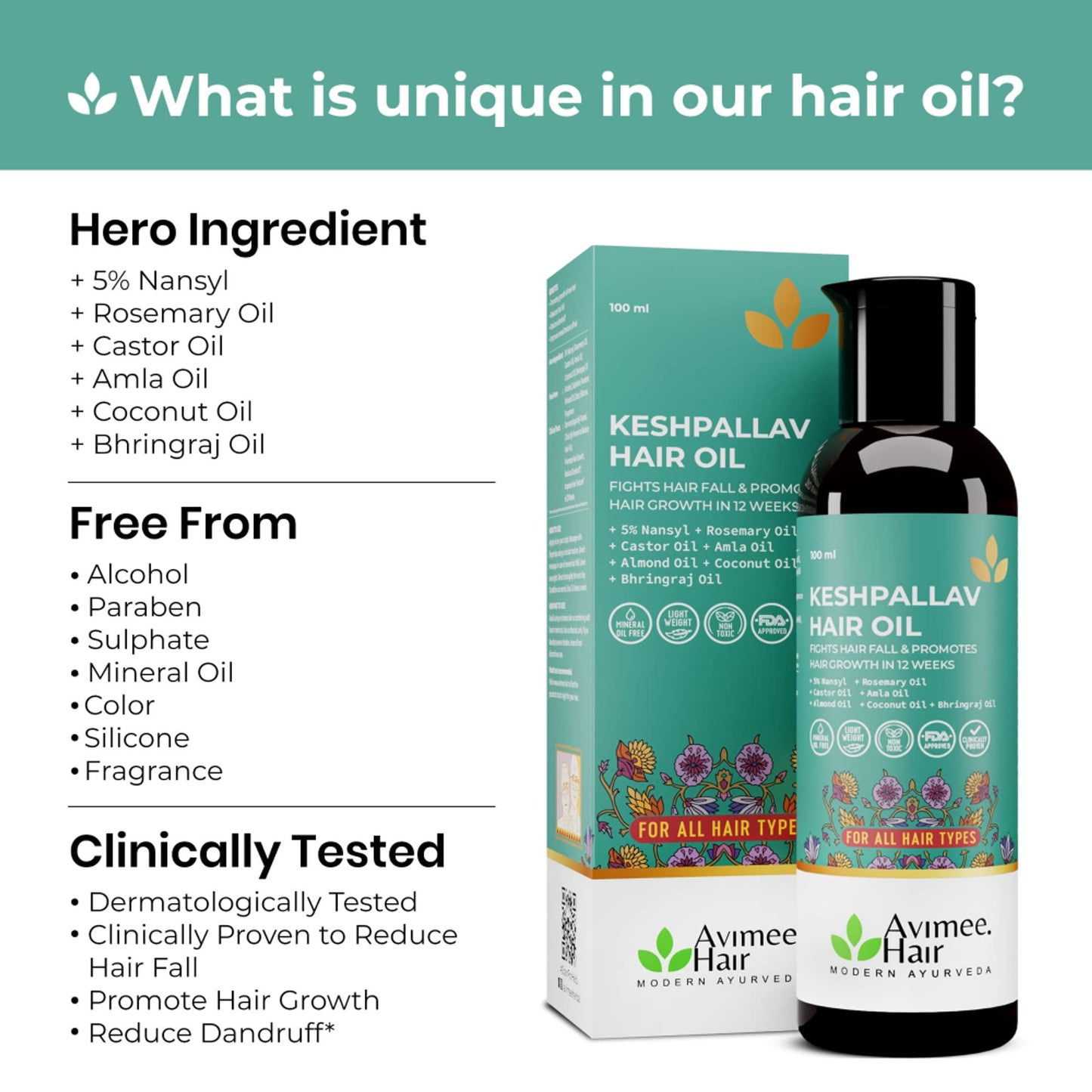 Avimee Herbal Keshpallav Handmade Hair Oil