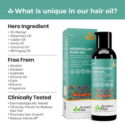 Avimee Herbal Keshpallav Handmade Hair Oil