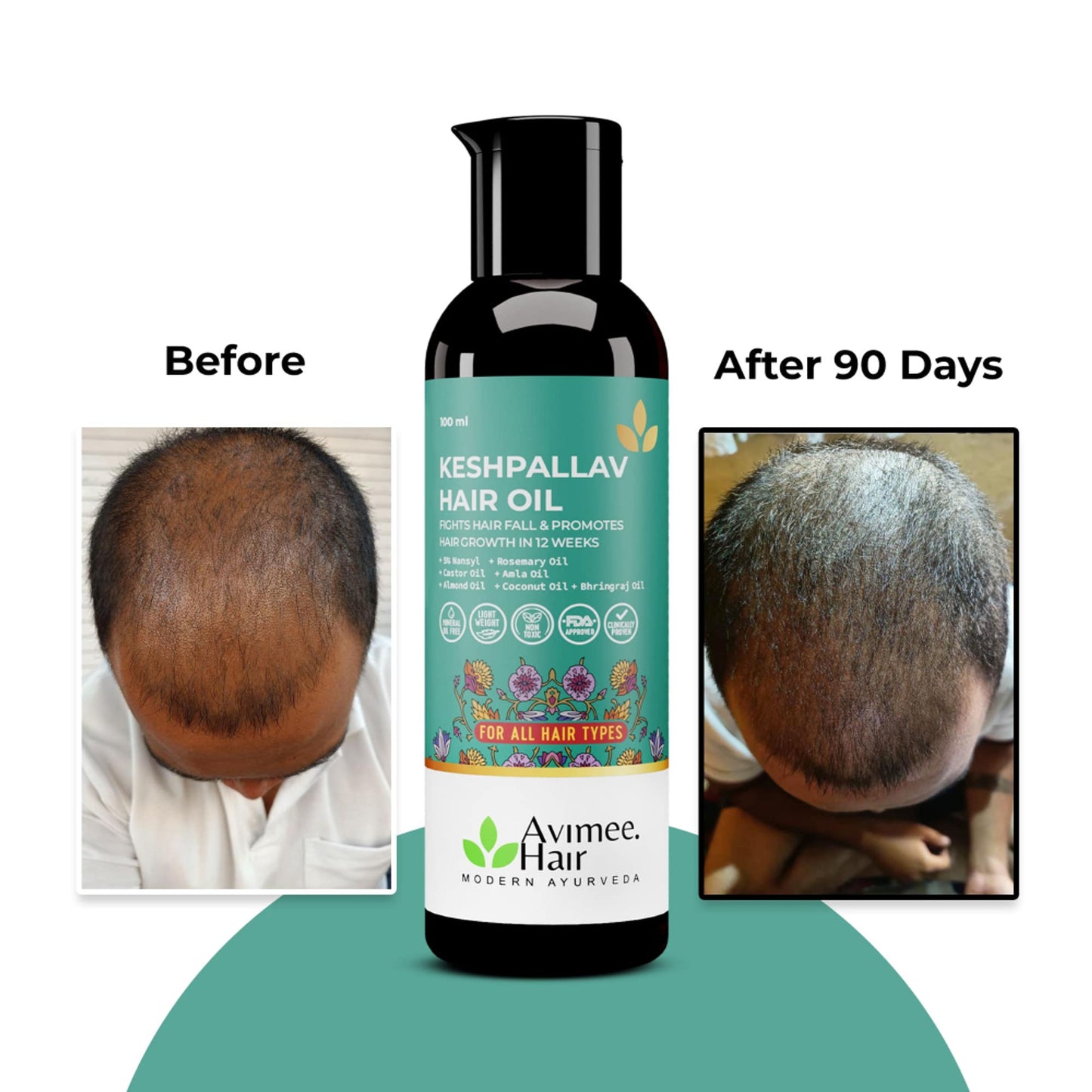 Avimee Herbal Keshpallav Handmade Hair Oil