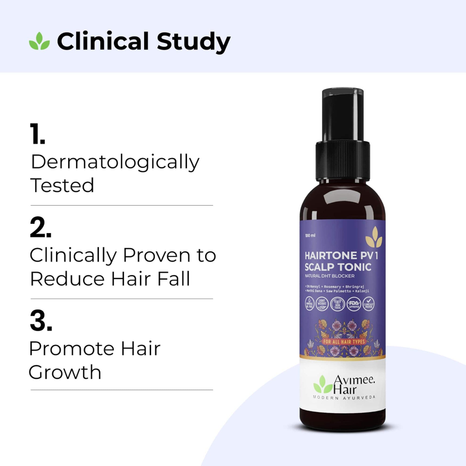 Avimee Herbal Hairtone PV 1 Scalp Spray