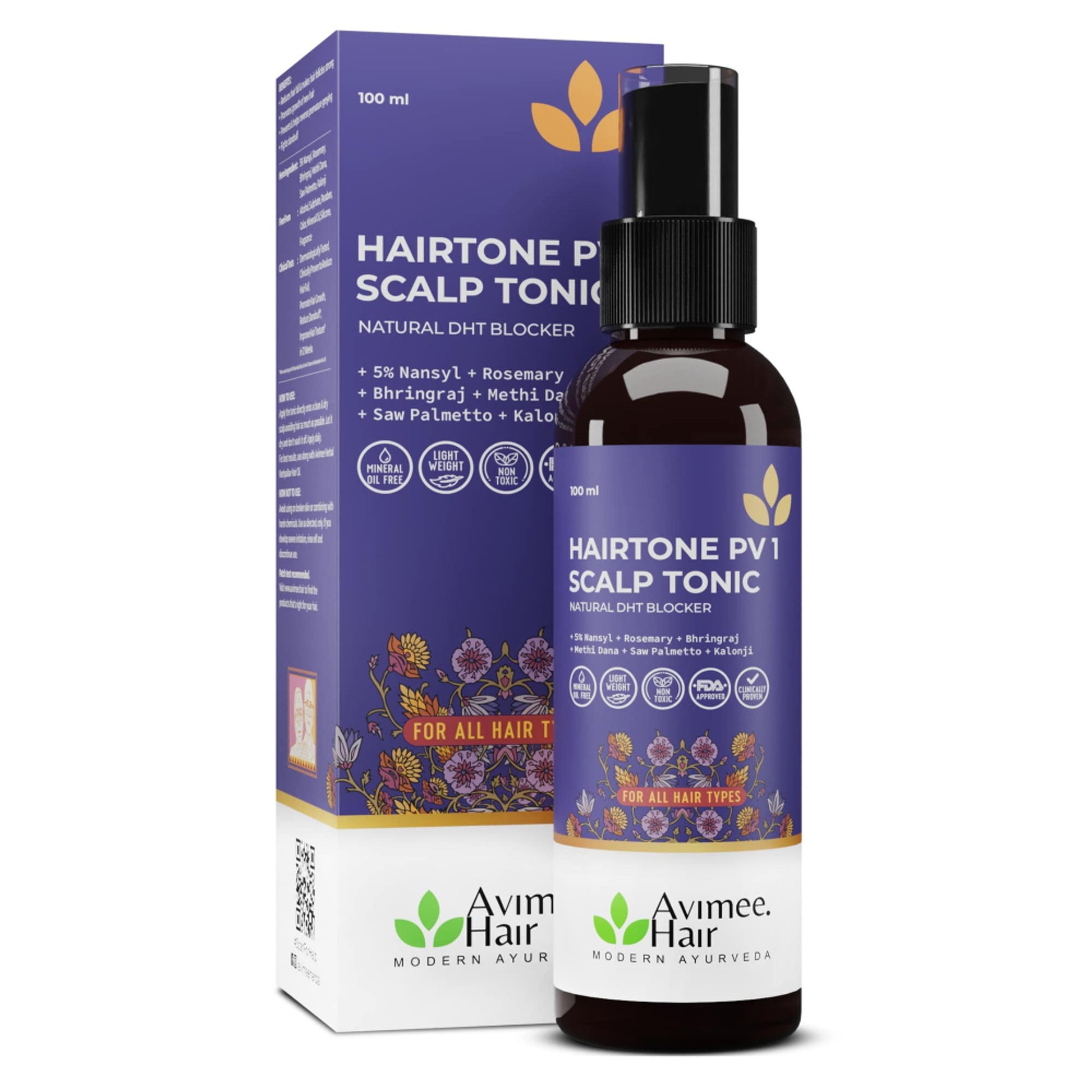 Avimee Herbal Hairtone PV 1 Scalp Spray