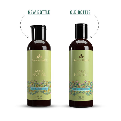 Avimee Herbal Amla Hair Oil For Long & Strong Hair - Mineral Oil Free