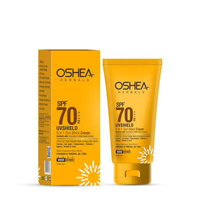 Oshea Herbals UV Shield SPF 70 PA+++ 9 In 1 Sun Block Cream