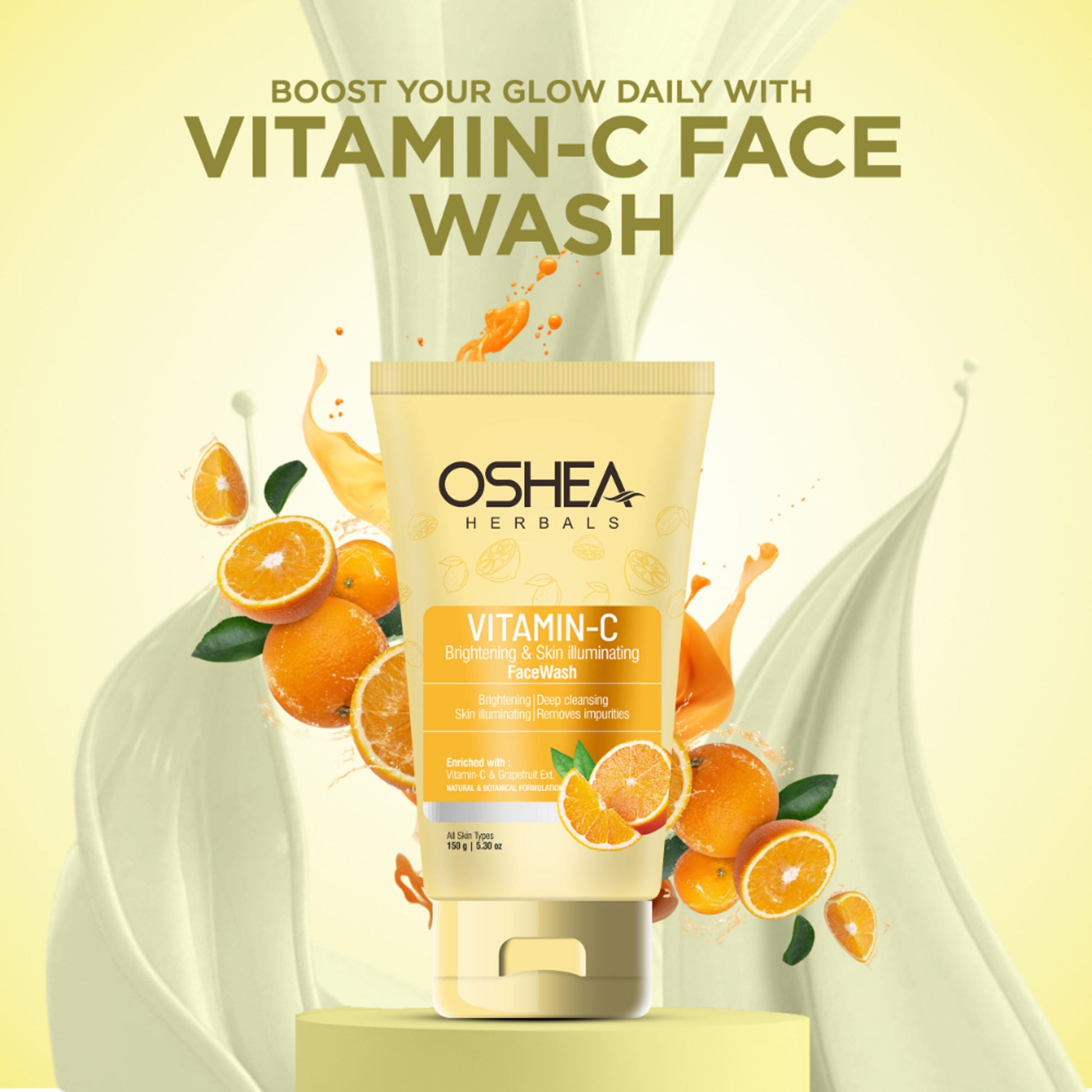 Oshea Herbals Vitamin C Brightening & Skin Illuminating Face Wash