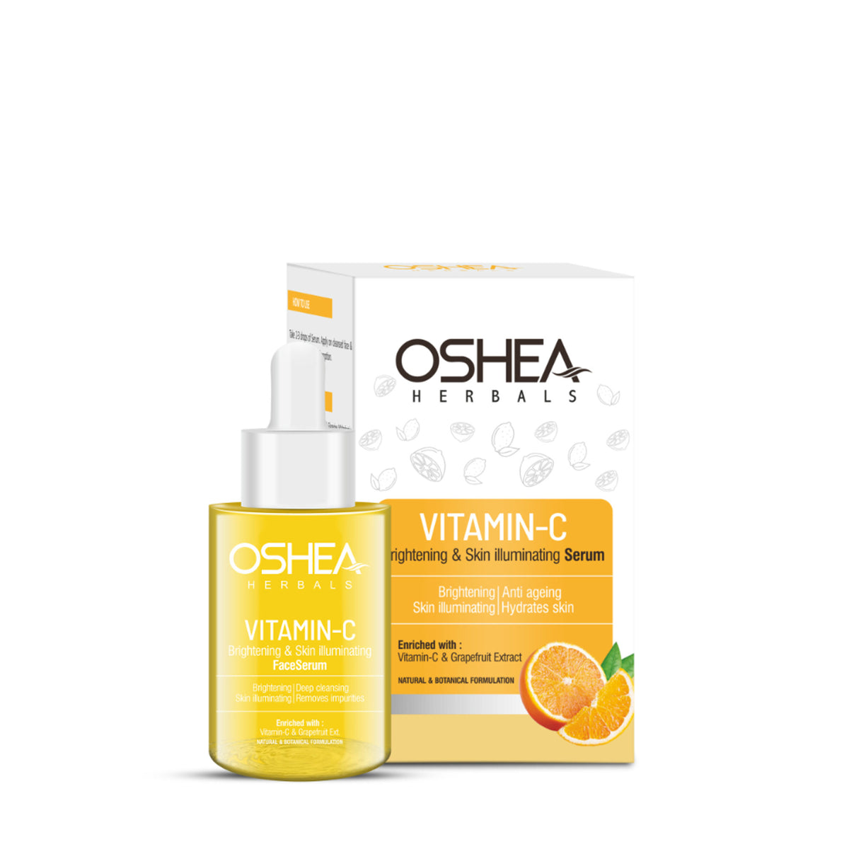 Oshea Herbals Vitamin C Brightening Face Serum With Grapefruit Extract, Reduces Pigmentation