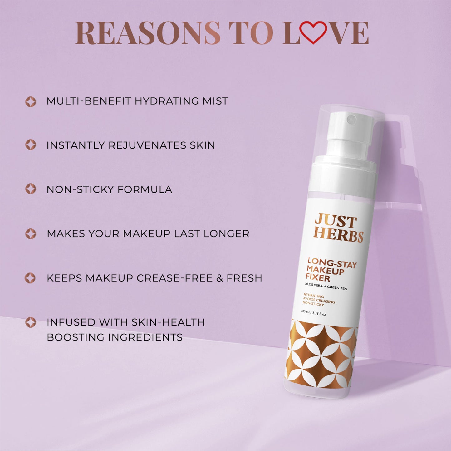 Just Herbs Long Stay Non Sticky Makeup Fixer