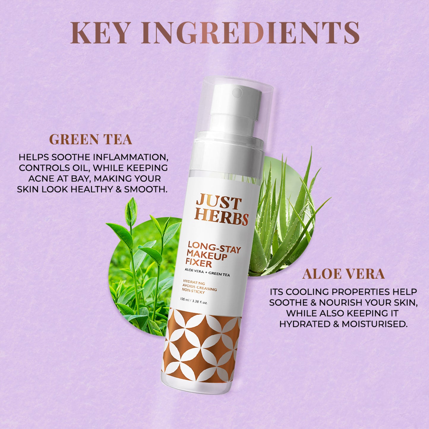 Just Herbs Long Stay Non Sticky Makeup Fixer
