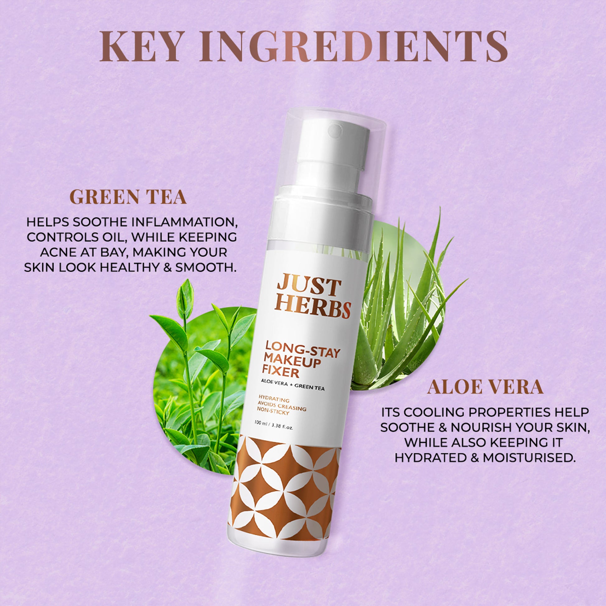 Just Herbs Long Stay Non Sticky Makeup Fixer