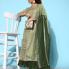 Indyancart VA Women's Green Embroidered Sequinned Kurta With Sharara & Dupatta