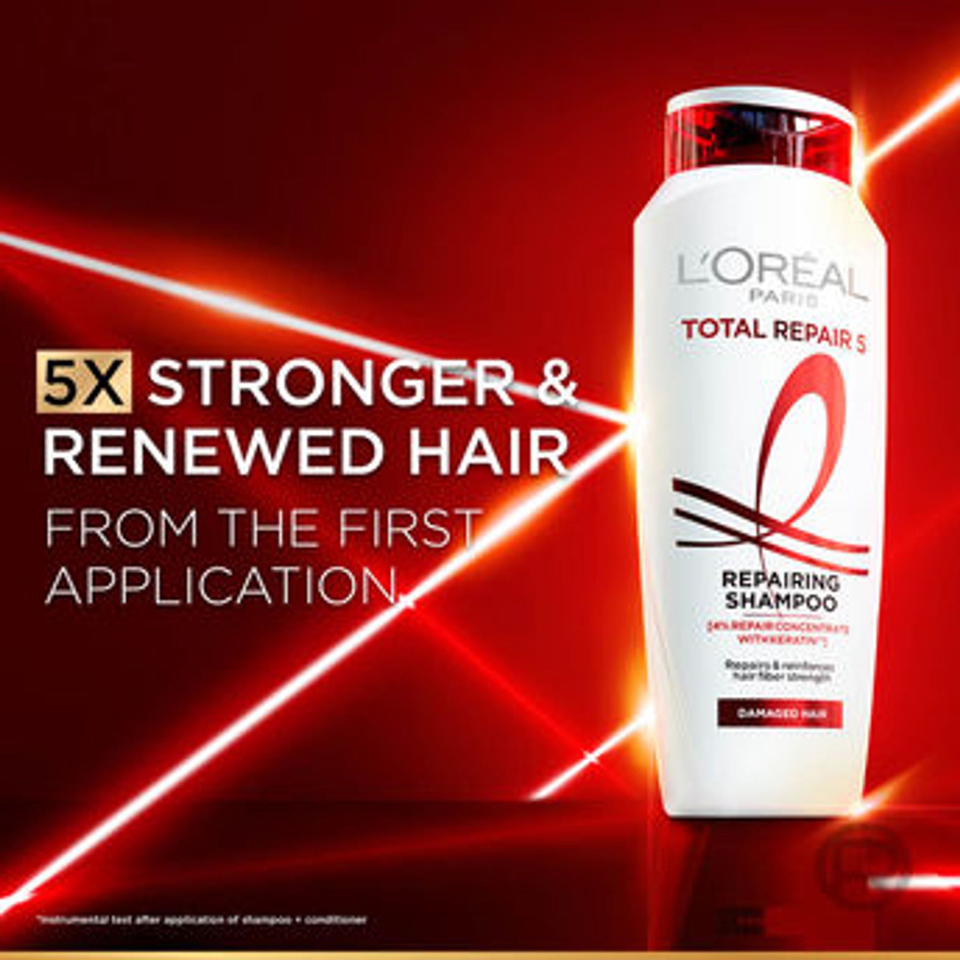 L'Oreal Paris Total Repair 5 Repairing Shampoo With Keratin XS For Damaged Hair