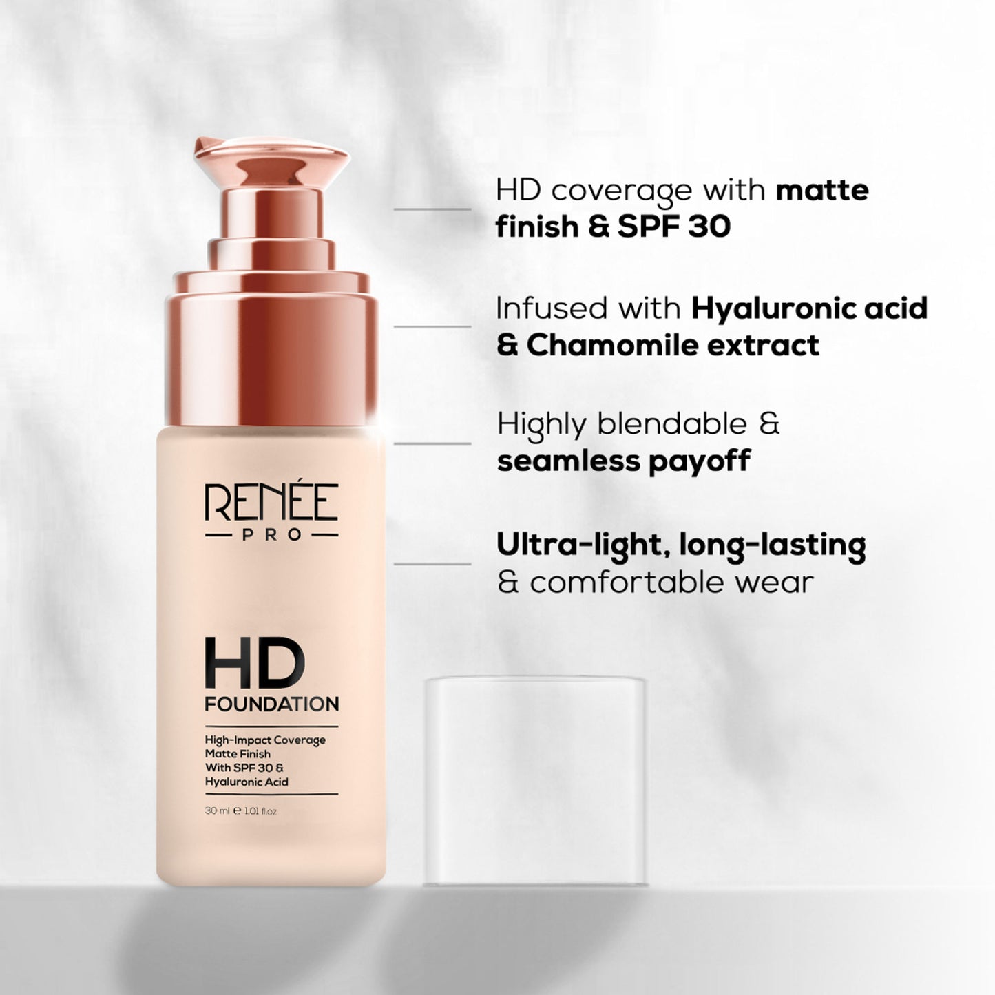 Renee Cosmetics Pro HD Foundation - Oak