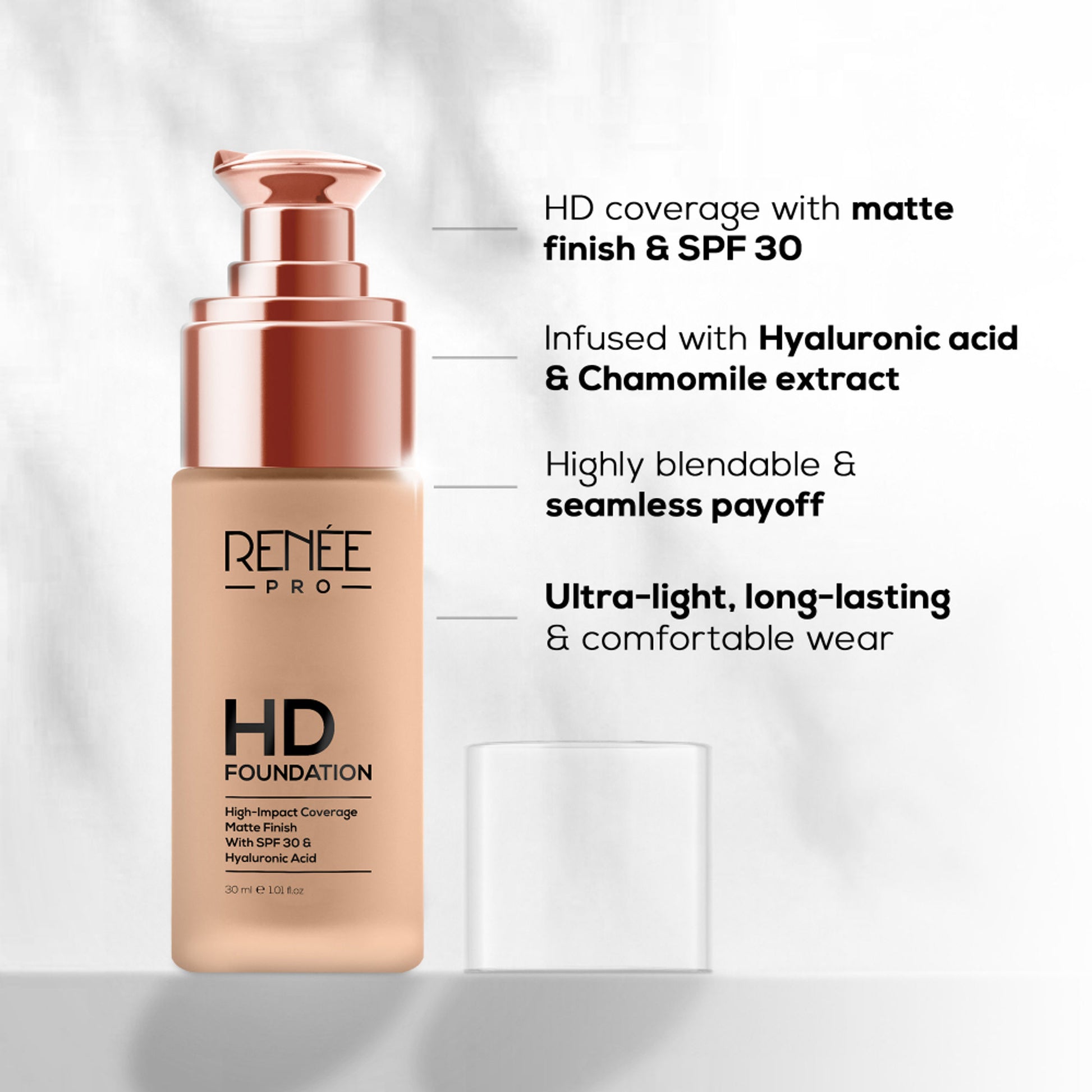 Renee Cosmetics Pro HD Foundation - Maple