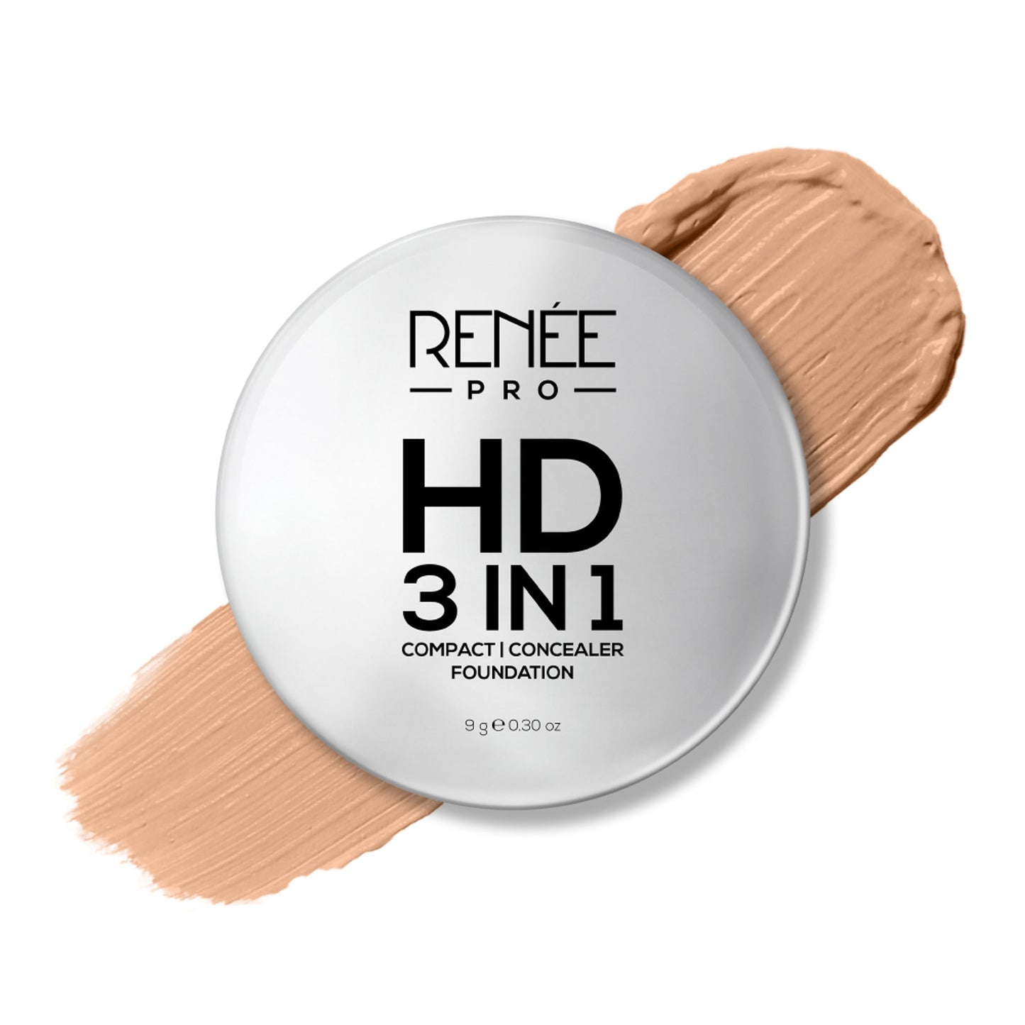 RENEE PRO HD 3-In-1 Matte Compact With SPF 20, Works As Foundation, Compact & Concealer - Terre