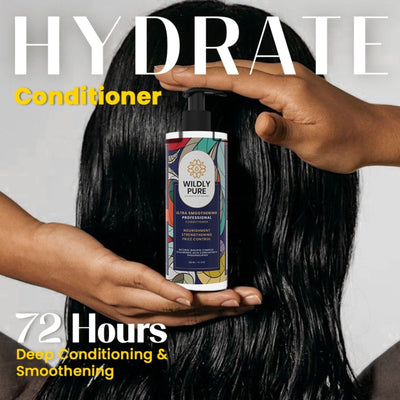 Wildly Pure Conditioner for Dry & Frizzy Hair with Natural Biolipid Complex & Phospholipids